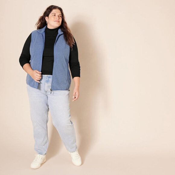 Women's Lightweight Cotton Blend Turtleneck Sweater Plus Size Black - Picture 8 of 8